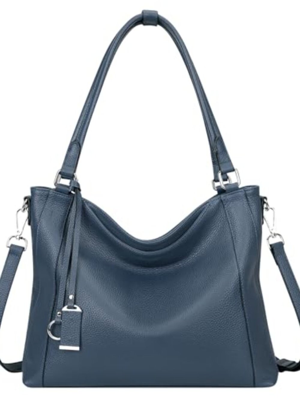 Genuine Leather Large Hobo Crossbody Bag with Multi Pockets